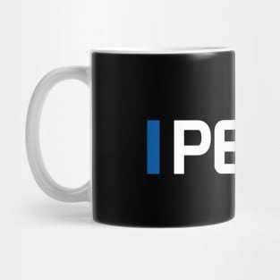 PER 11 Design - White Text Mug